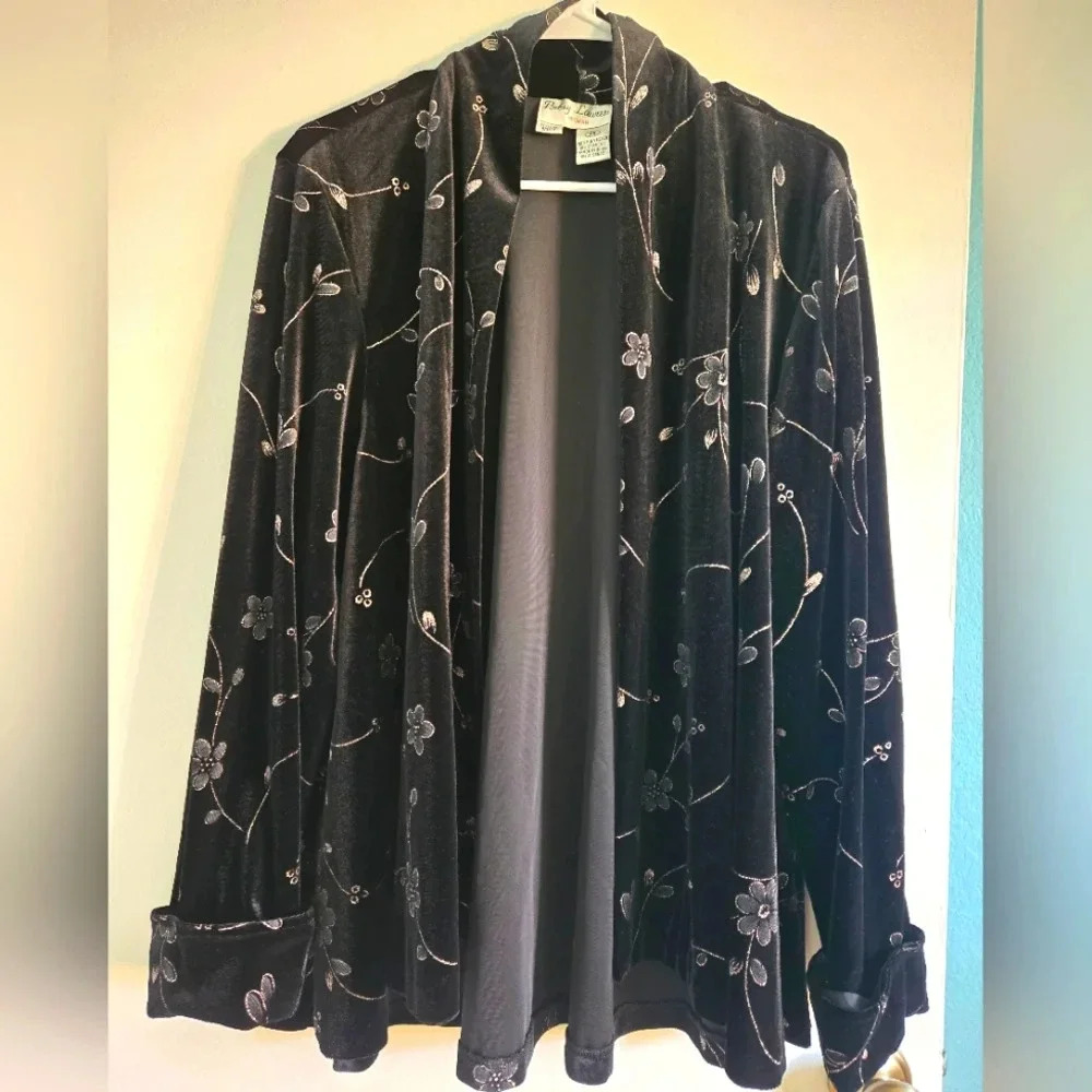 Betsy Lauren Vintage Black Cardigan Sz 2X